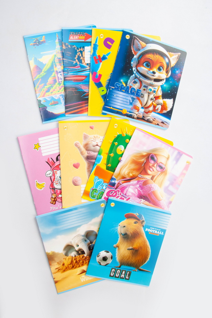 Зошит 12 аркушів, клітинка, Тетрада